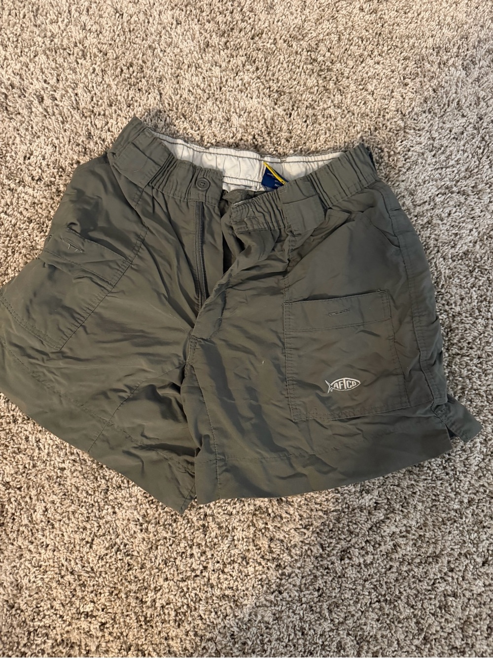 AFTCO Olive Green Men's Cargo Shorts